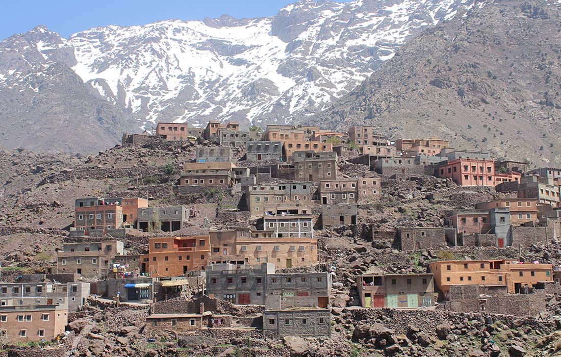 hiking through Atlas Mountains