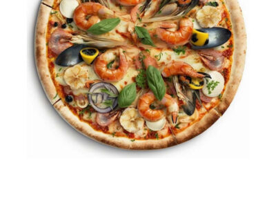 Moroccan-Style Seafood Pizza