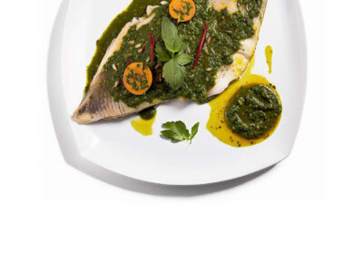 Moroccan Grilled Fish with Chermoula Sauce