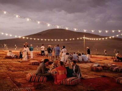 a camp in Agafay Desert