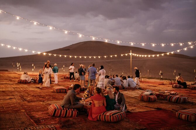 a camp in Agafay Desert